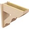 Ekena Millwork 7 1/2-in W x 20-in D x 20-in H Funston Slat Rough Cedar Woodgrain TimberThane Outlooker, Primed Tan OUTUR075X20X20FST24RCPR - alternate 3